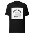 Just 5 More Minutes Funny Sleep Shirt, Procrastination Humor, Morning Struggle Tee, Snooze Button Life T-Shirt