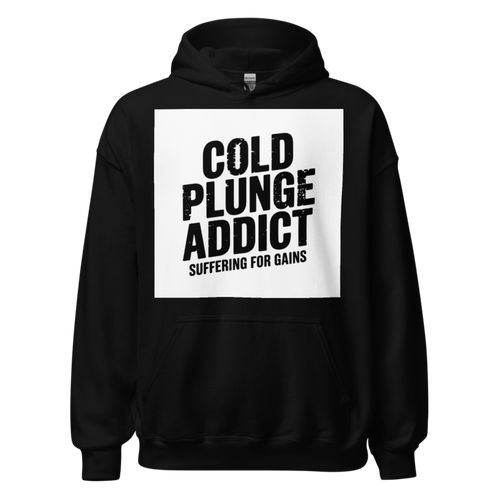 Cold Plunge Addict Suffering For Gains Ice Bath Wellness Biohacker T-Shirt