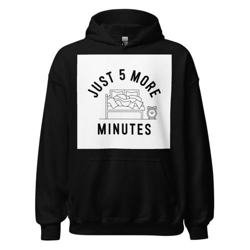 Just 5 More Minutes Funny Sleep Shirt, Procrastination Humor, Morning Struggle Tee, Snooze Button Life T-Shirt