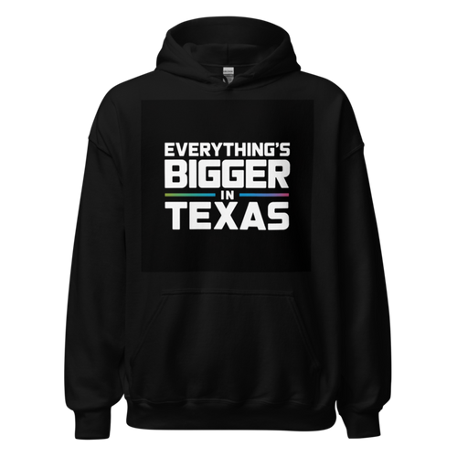 Everything's Bigger In Texas Bold Typography Funny Texas Pride T-Shirt